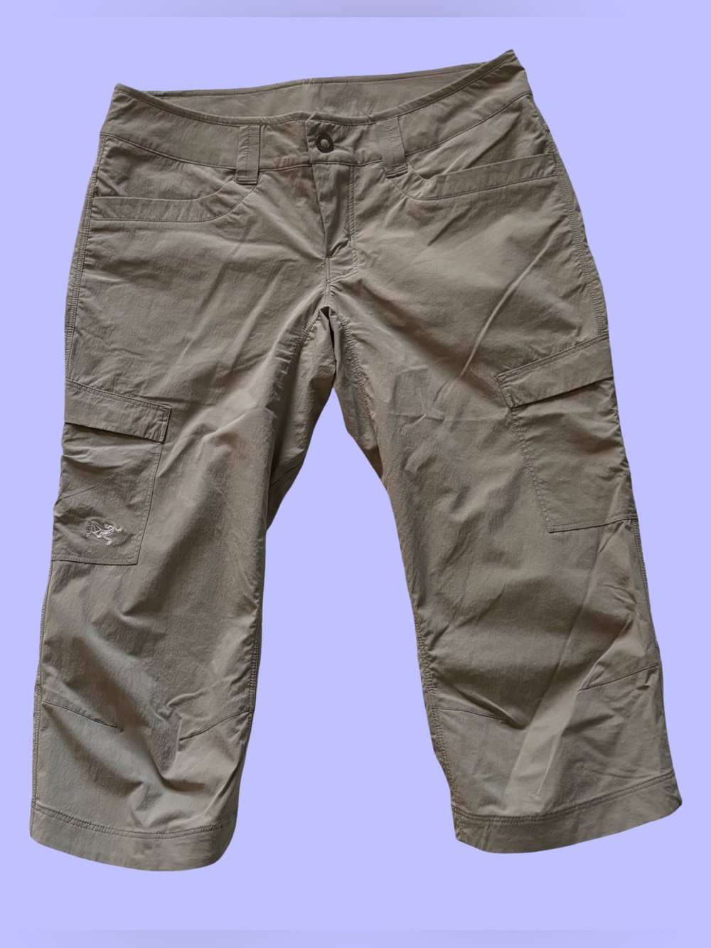Arc’teryx Parapet Capri Hiking Pants Beige Outdoor Lightweight